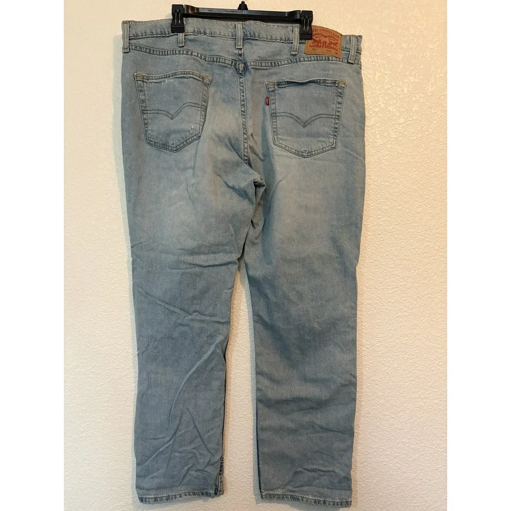 Men's Levi's 511 Slim Fit Light Blue Denim Jeans Taper Size 40 x 30